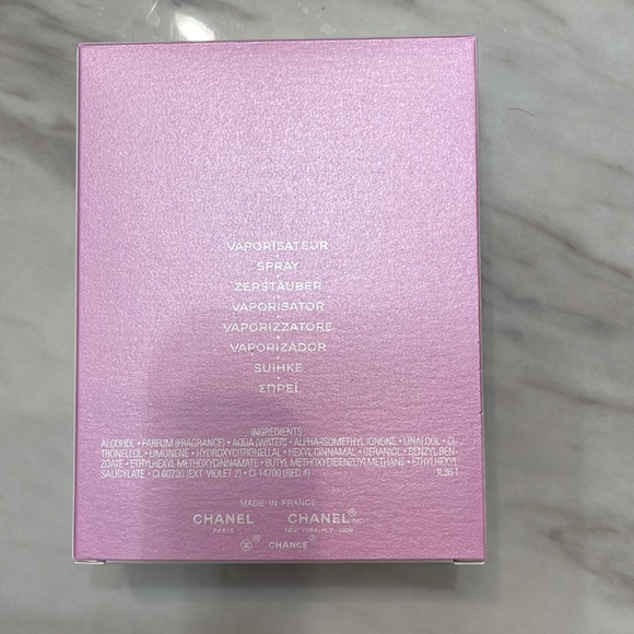 Empty Chanel Chance Perfume Bottle with Empty Box - Picture 5 of 6